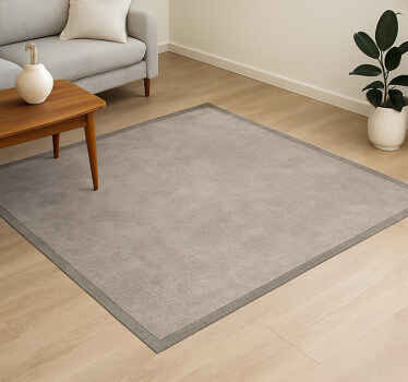 Modern getextureerd grijs vinyl tapijt woonkamer - TenStickers