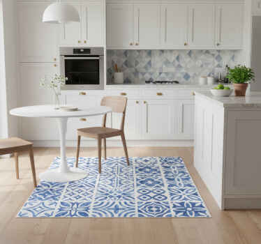 Tapis vinyle carreaux de ciment style portugal - TenStickers