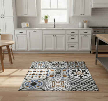 Vinyl teppich fliesenoptik marokkanische fliesen - TenStickers