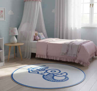 Dywan winylowy do salonu syrenka warszawska - TenStickers