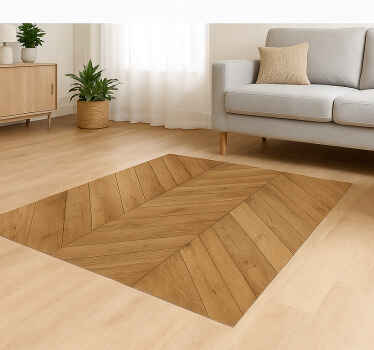 Tapis vinyle imitation parquet bois naturel - TenStickers