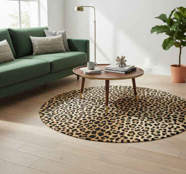 Living room vinyl carpet panther print - TenStickers