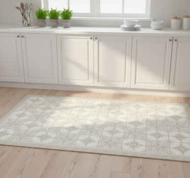 Kitchen vinyl carpet classic vanilla - TenStickers