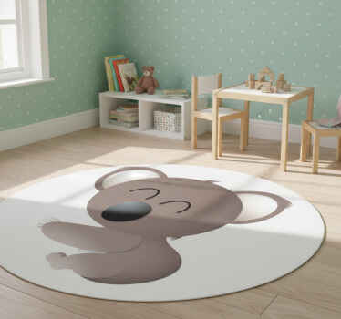 Happy koala animal vinyl rug - TenStickers