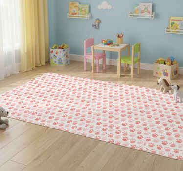 Vinyl teppich tiere mit hundepfotenabdrücken - TenStickers