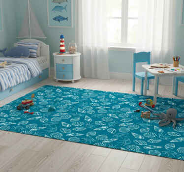 Animal vinyl rug seashell creatures - TenStickers