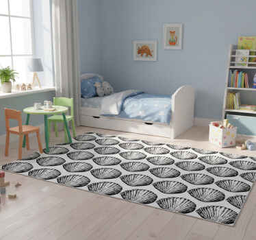 Animal vinyl rug retro seashell design - TenStickers