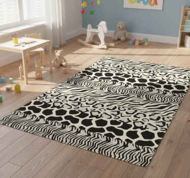 Animal vinyl rug with four unique designs - TenStickers
