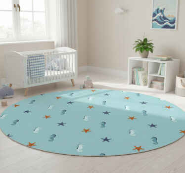 Marine style animal vinyl rug - TenStickers