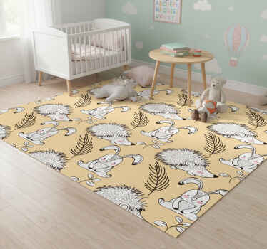 Vinyl teppich tiere mit niedlichen tiermotiven - TenStickers