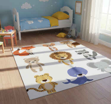 Decoration chest animal vinyl rug - TenStickers