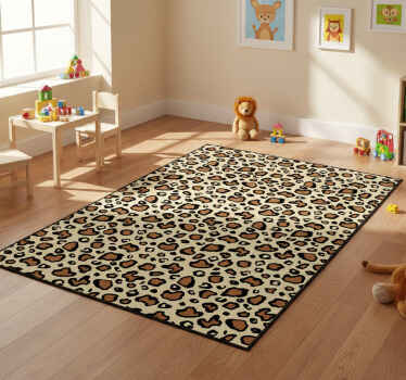 Classic leopard animal vinyl rug - TenStickers