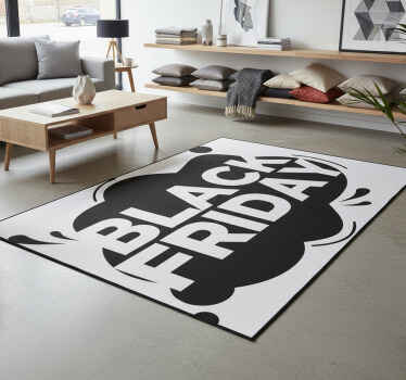 Black friday vinyl rug paint splash - TenStickers
