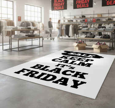 Black friday vinyl rug limited time offer - TenStickers