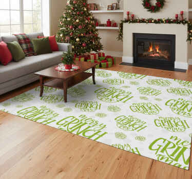 Tappeto vinile natale buon grinchmas design originale - TenStickers