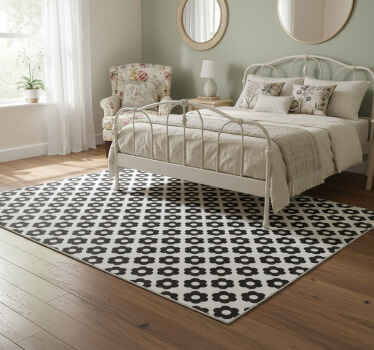 Vinylový koberec s kvetmi nálepka s kvetinovým motívom - Tenstickers