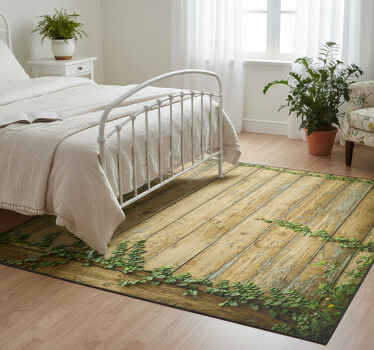 Vinylový koberec s kvetmi na dreve - Tenstickers