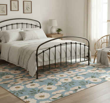 Vinylový koberec s kvetmi exotická farba - Tenstickers