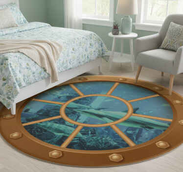 Vinylový koberec s kvetmi podvodný pohľad - Tenstickers