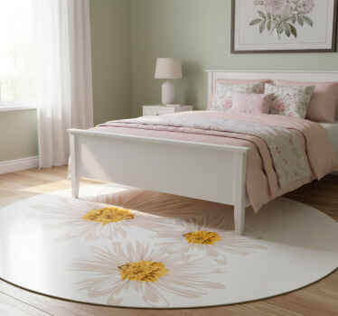 Vinylový koberec s kvetmi očarujúca kvetinová výzdoba - Tenstickers