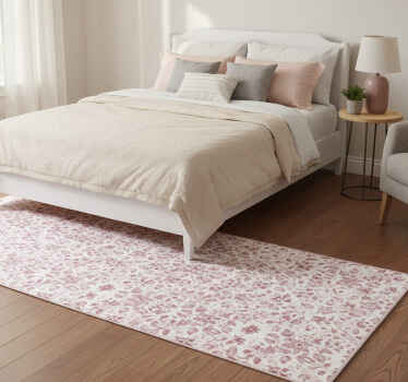 Tapis vinyle plantes motif floral - TenStickers