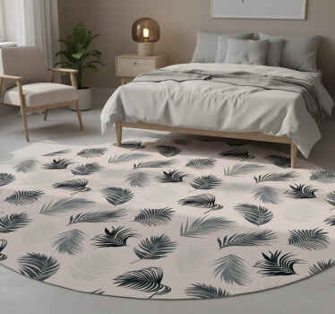Tapis vinyle plantes mélange luxuriant de feuilles de palmier - TenStickers