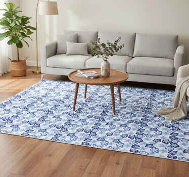 Vinylový koberec s kvetmi v severskom vzore - Tenstickers