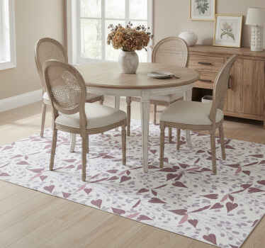 Tappeto vinile fiori motivo fiori vintage pastello - TenStickers