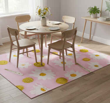 Tappeto vinile fiori colorati - TenStickers