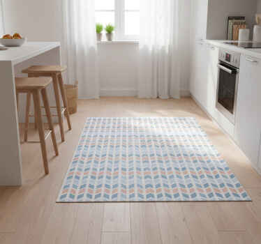 Kitchen vinyl rug nordic style vertical arrows - TenStickers