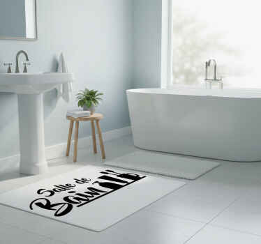 Bathroom vinyl rug bathroom vinyl rug - TenStickers