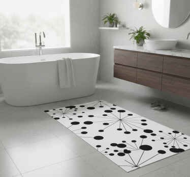 Pop explosion bathroom vinyl rug - TenStickers