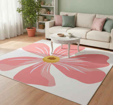 Vinil podovi cvijeće i biljke ružičasti cvjetni dizajn - TenStickers