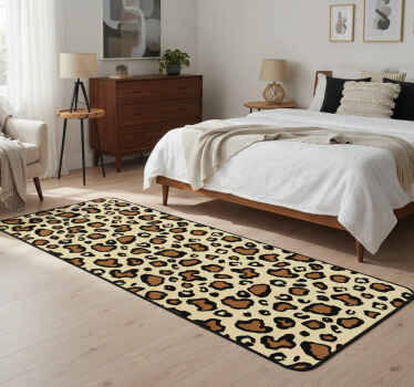 Animal print vinyl rug classic leopard print - TenStickers