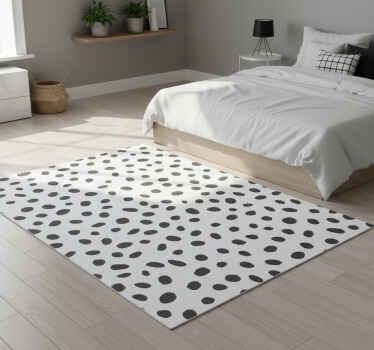 Animal print vinyl rug classic dalmatian design - TenStickers