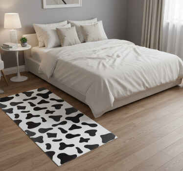 Cow print animal print vinyl rug - TenStickers