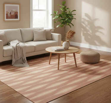 Geometric vinyl rug ikat kasuri mocha mousse - TenStickers