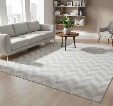 Geometric vinyl rug with geometric shapes - TenStickers