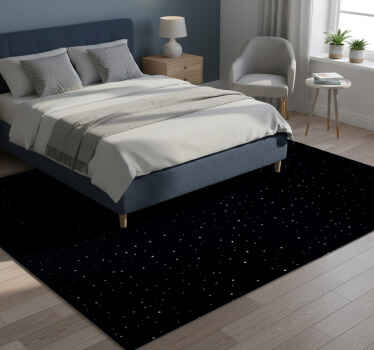 Bedroom vinyl rug starry sky design - TenStickers