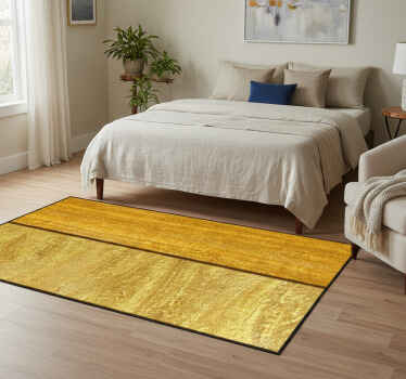 Bedroom vinyl rug with golden textured surface - TenStickers