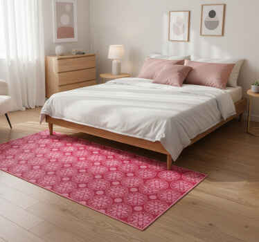 Tapete vinílico quarto círculos coreanos rosa - TenStickers