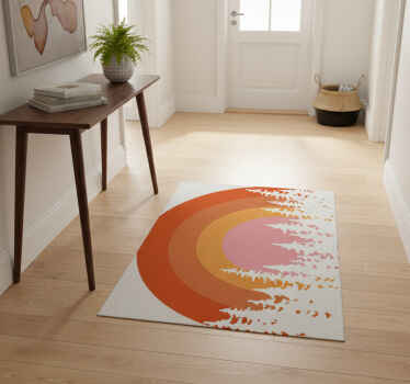 Alfombra vinílica naturaleza sol vintage - TenVinilo