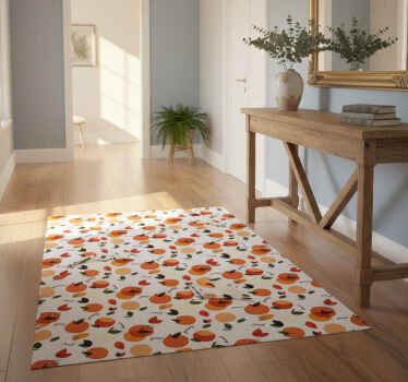 Alfombra vinílica naturaleza arreglo inspirado en frutas - TenVinilo