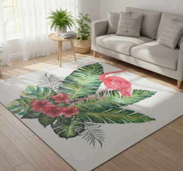 Vinil podovi cvijeće i biljke veliki tropski flamingo - TenStickers