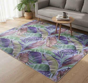 Vinil podovi cvijeće i biljke dizajn ljubičastih listova - TenStickers