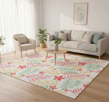 Vinil podovi cvijeće i biljke dizajn neon lišća - TenStickers