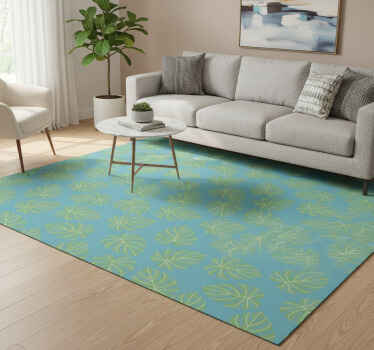 Vinil podovi cvijeće i biljke dizajn zelenih listova ljeti - TenStickers