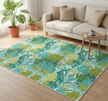 Vinil podovi cvijeće i biljke tropski boho uzorak - TenStickers