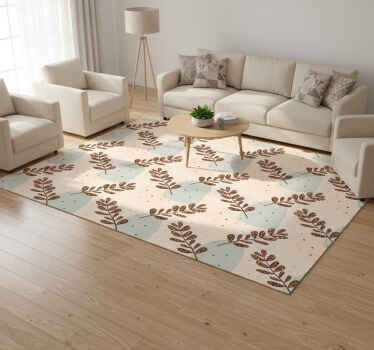 Vinil podovi cvijeće i biljke pastelni estetski uzorak - TenStickers