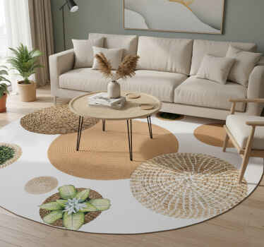 Vinil podovi cvijeće i biljke vrt i pletenica - TenStickers